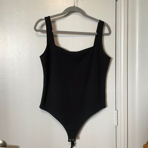 Black square neck Express body suit